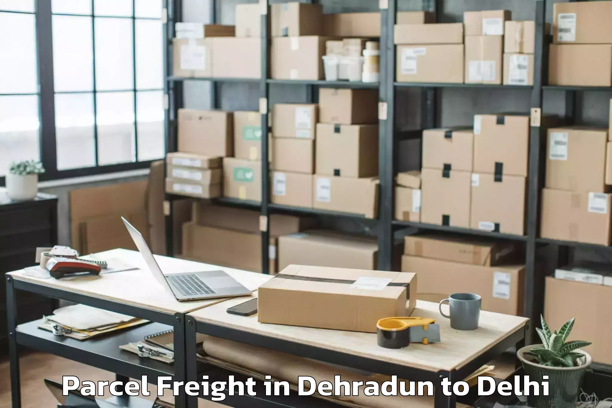 Dehradun to University Of Delhi New Delhi Parcel Freight